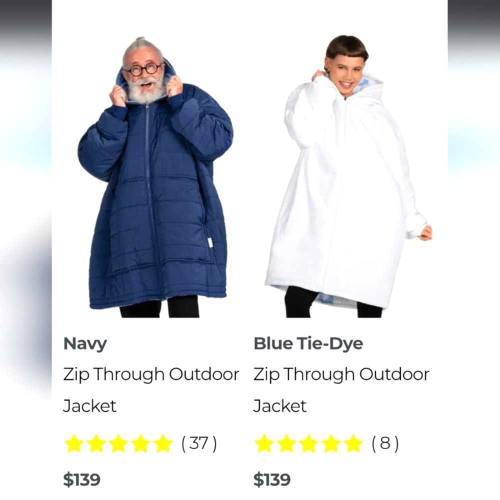 Oodie outdoor reversible jacket